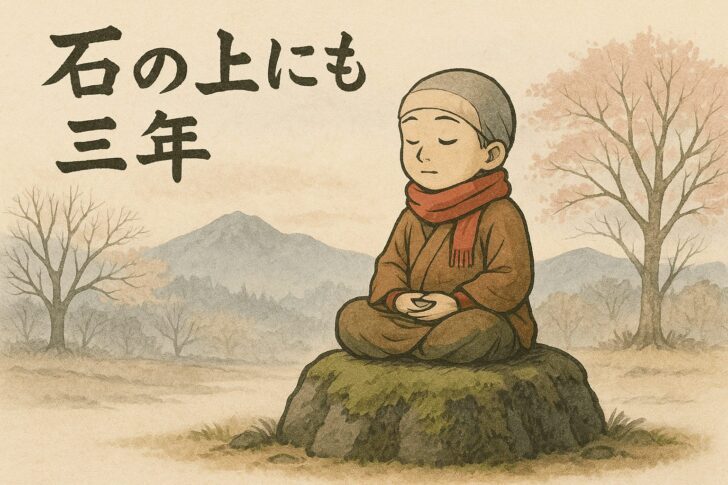 石の上にも三年