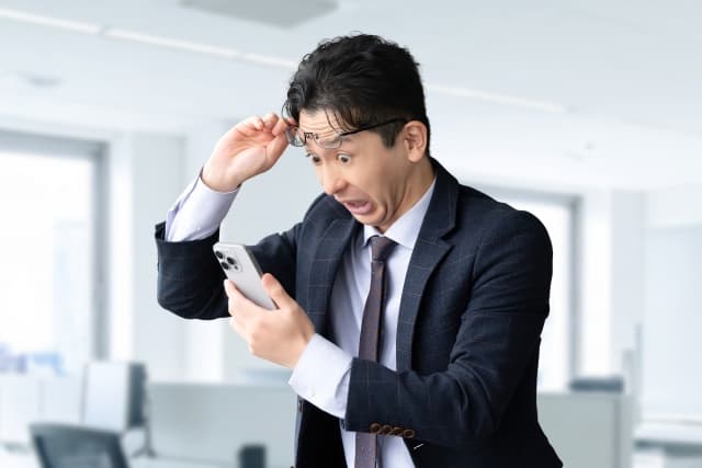 ミスをした会社員